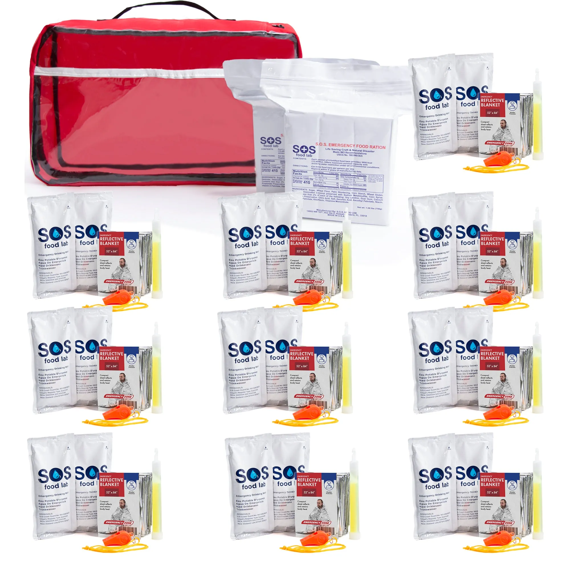 10 Person Office Lockdown Emergency Kit