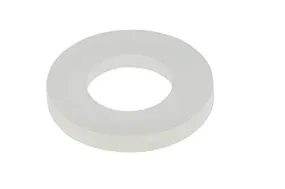 1/4" x 1/2" OD Nylon Flat Washer, (100 Pack), 0.062" Thickness - Choose Size, by Bolt