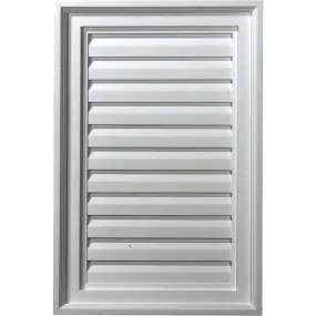 16'W x 12'H Rectangle Urethane Gable Vent Louver, Non-Functional