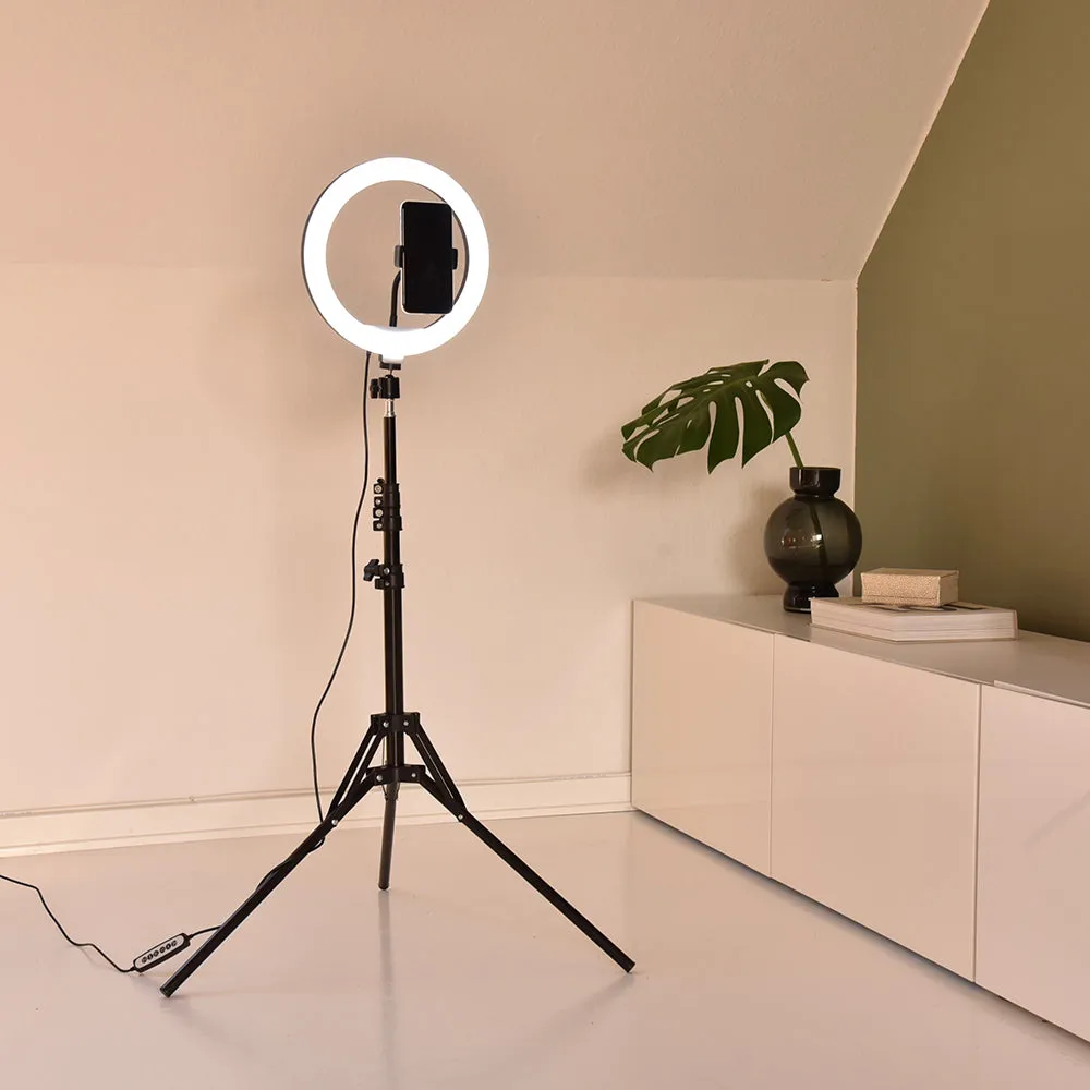 4smarts LoomiPod Selfie Tripod m. RGB Ring Light & Opbevaringstaske