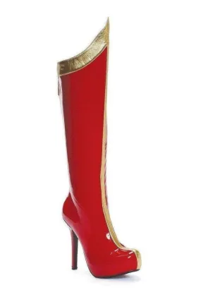 517-COMET Costume Boot | Red Patent