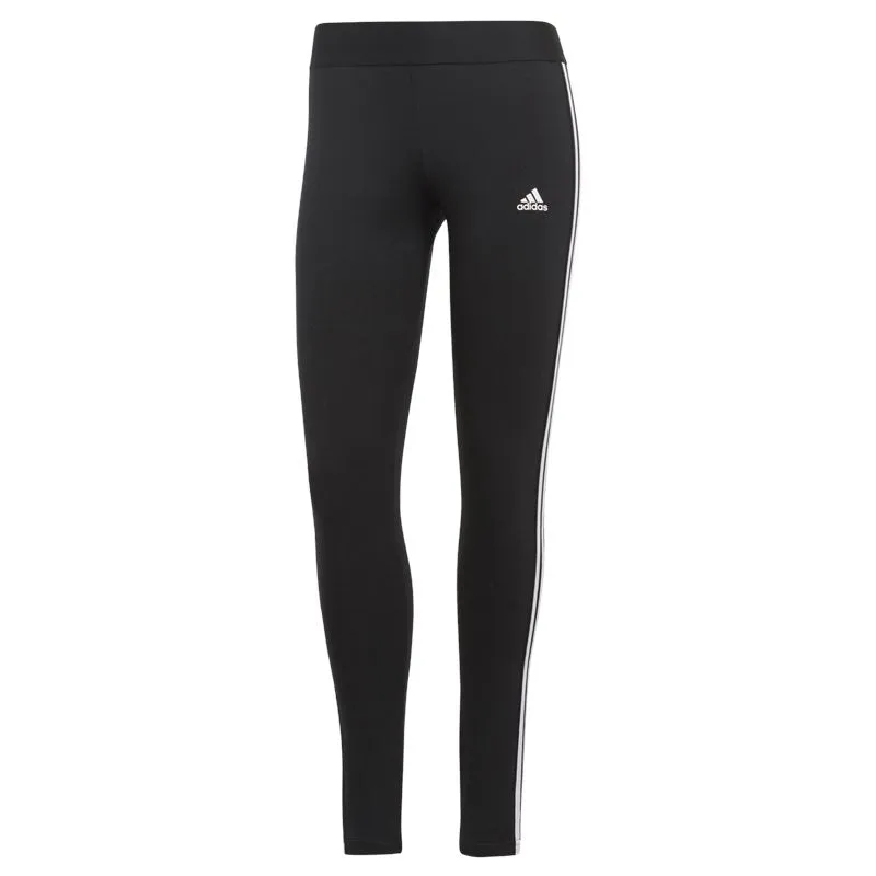 adidas Loungewear Essentials 3 Stripe Leggings - Womens - Black/White