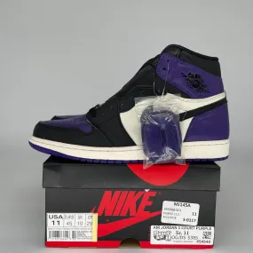 AIR JORDAN 1 COURT PURPLE SIZE 11 555088-501