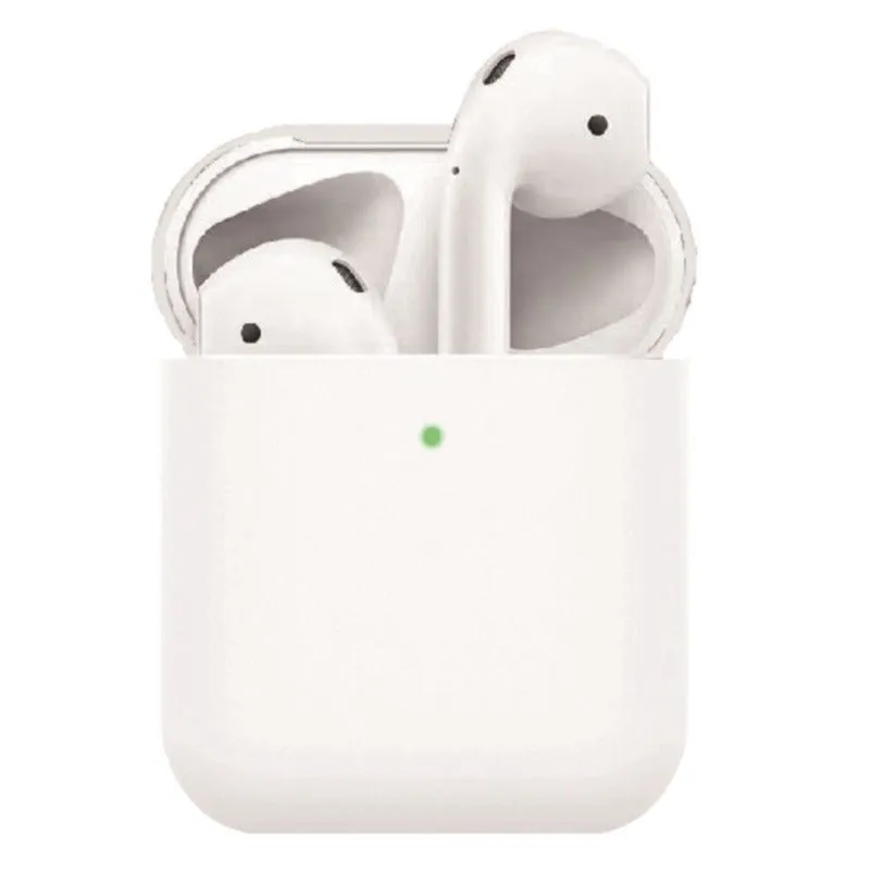 Apple AirPods (1. & 2. gen.) Ultra Tyndt Silikone Cover - Hvid