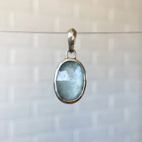 Aquamarine and Silver Bijou Pendant