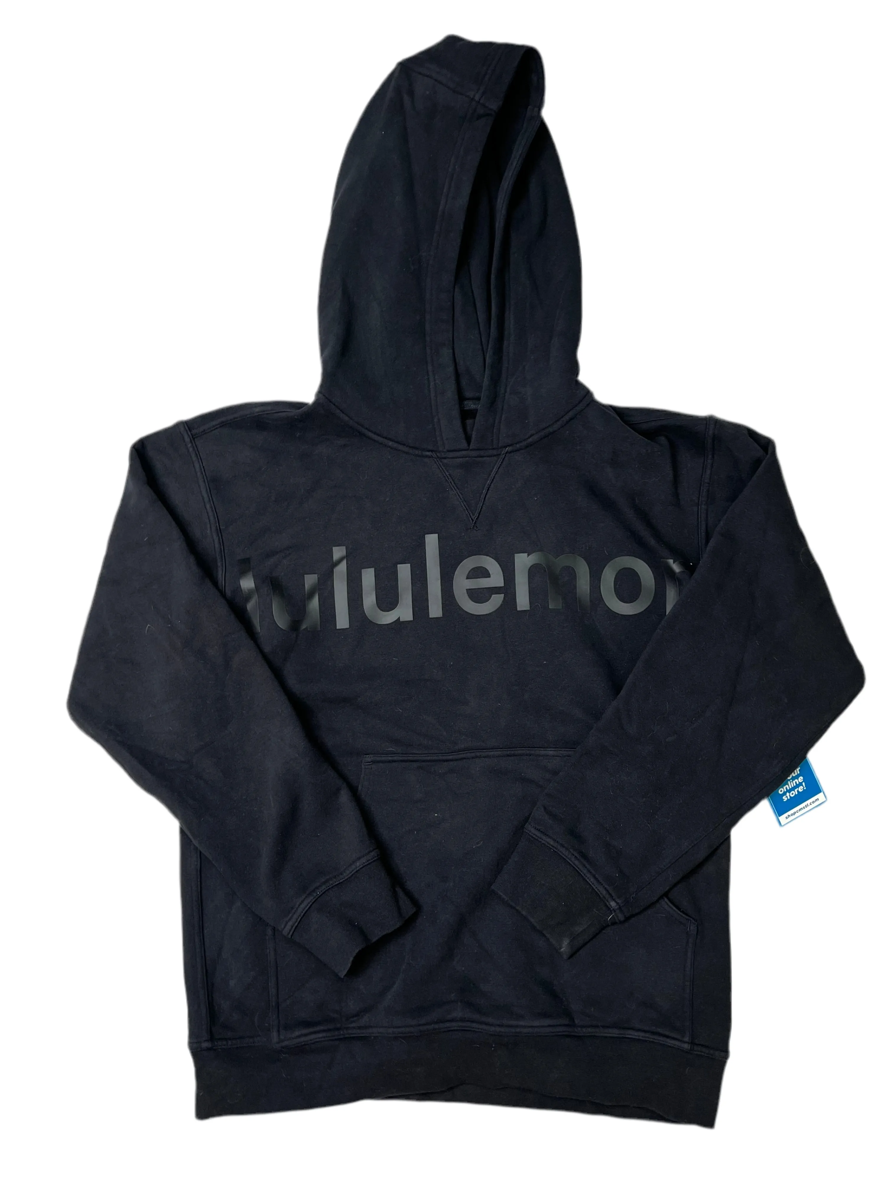 Athletic Sweatshirt Hoodie By Lululemon In Black, Size: S