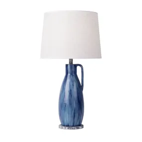 Avesta 395T01BAYLU 1-Light Table Lamp - Apothecary Gray/Blue Lustro