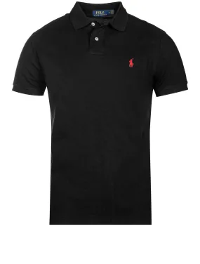 Basic Short Sleeve Polo Black