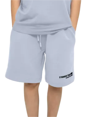 Batta Kids Oversized Soft Shorts Silver Blue