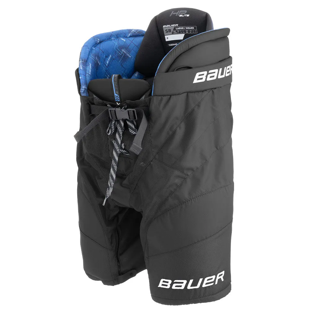 BAUER ELITE INTERMEDIATE BLACK HOCKEY PANTS