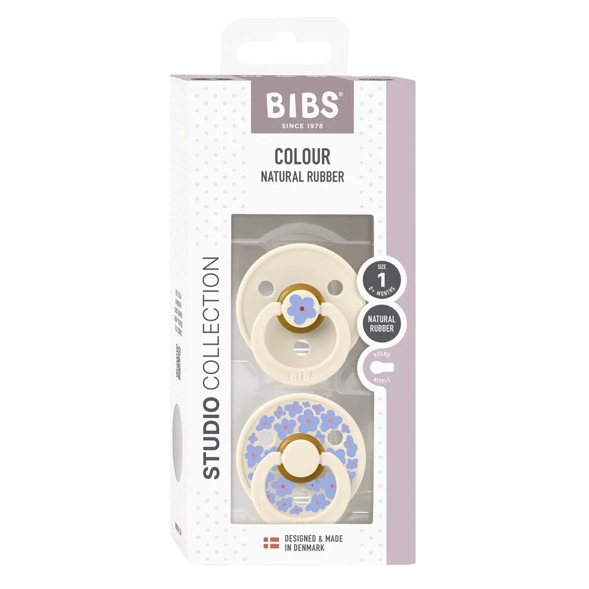 BIBS Dummies - Studio 2 Pk Jasmine Ivory Mix