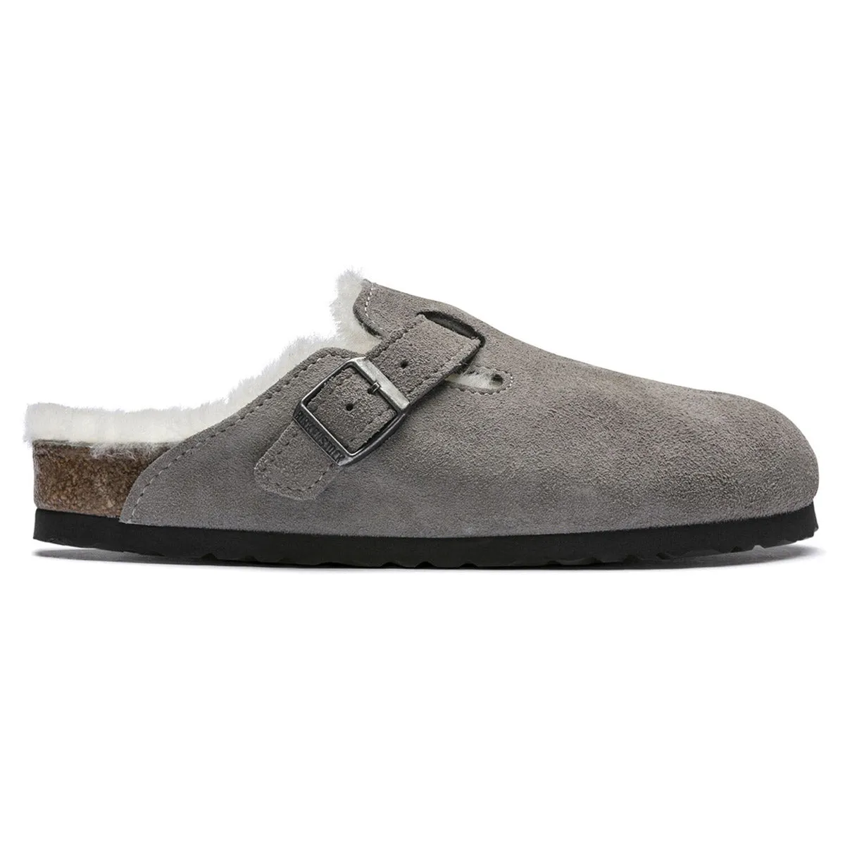 BIRKENSTOCK BOSTON SHEARLING STONE COIN - WOMENS