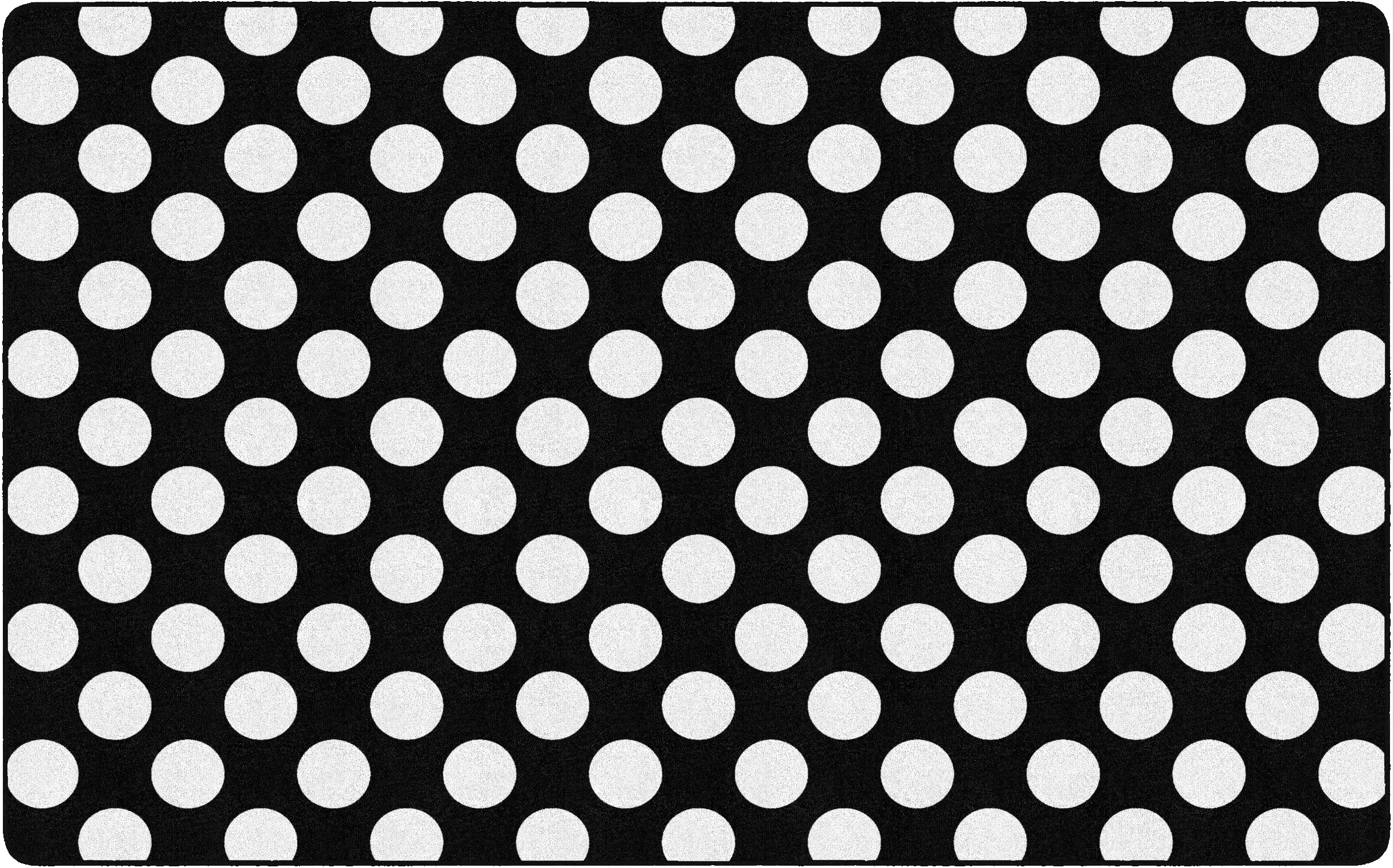 Black & White Polka Dot Area Rug | Schoolgirl Style