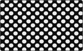 Black & White Polka Dot Area Rug | Schoolgirl Style