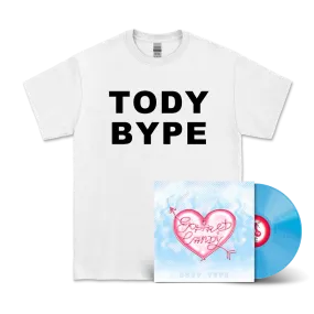 Body Type / Expired Candy LP Blue Jelly Vinyl and White T-Shirt Bundle