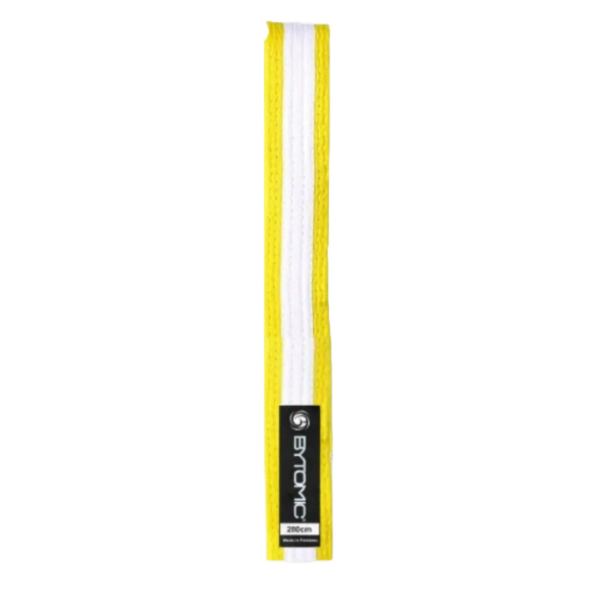 Bytomic Martial Arts Belt Yellow/White Stripe