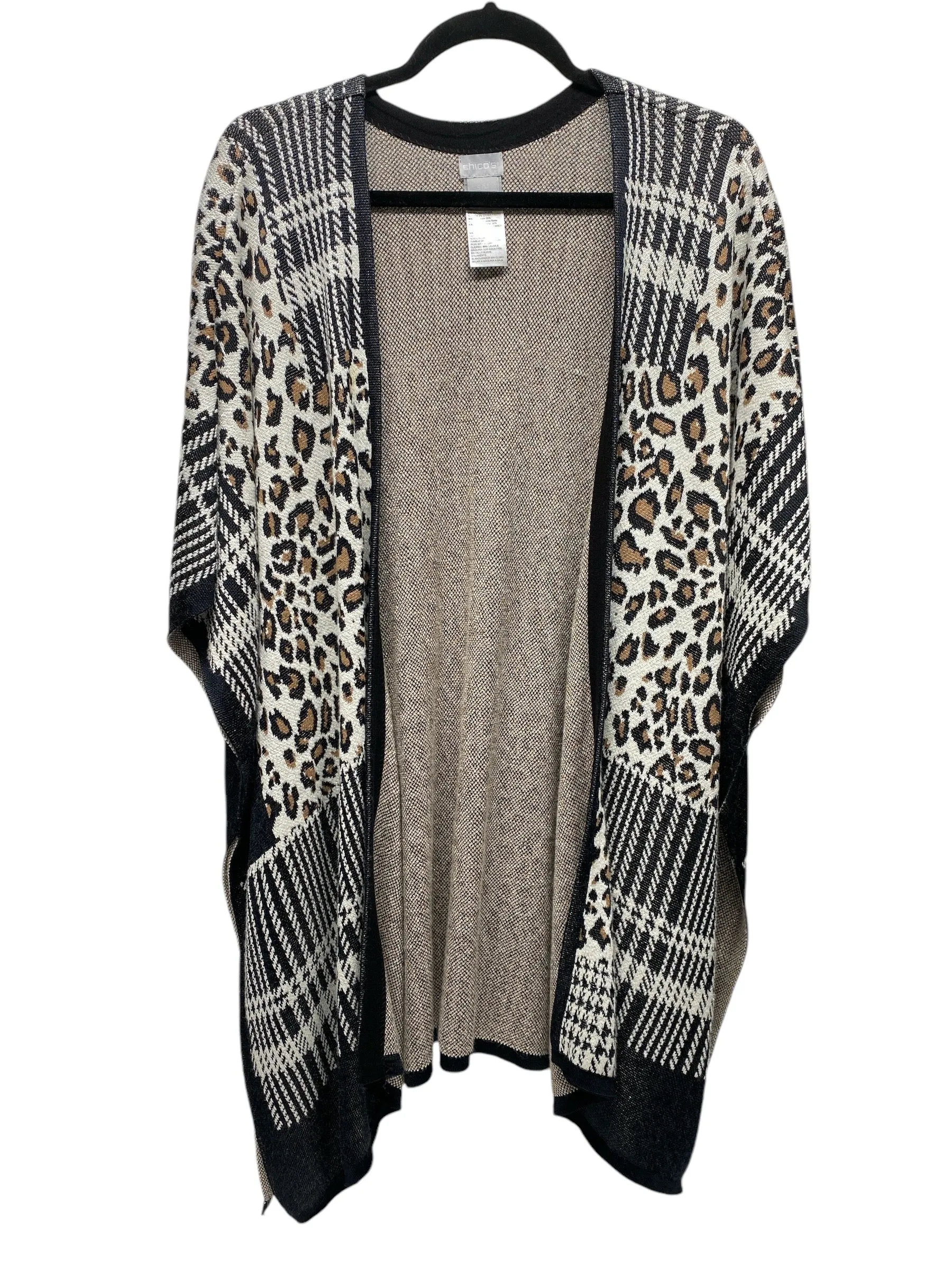 Cardigan By Chicos In Animal Print, Size: S