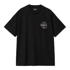 CARHARTT WIP ABLAZE BLACK - CAMISETA