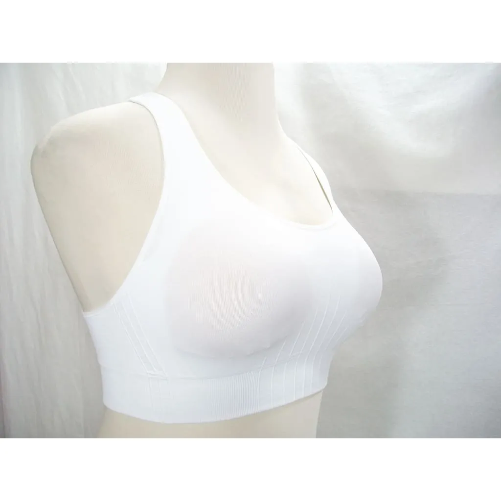 Champion N9169 9169 Wire Free Racerback Sports Bra Size XS X-SMALL White