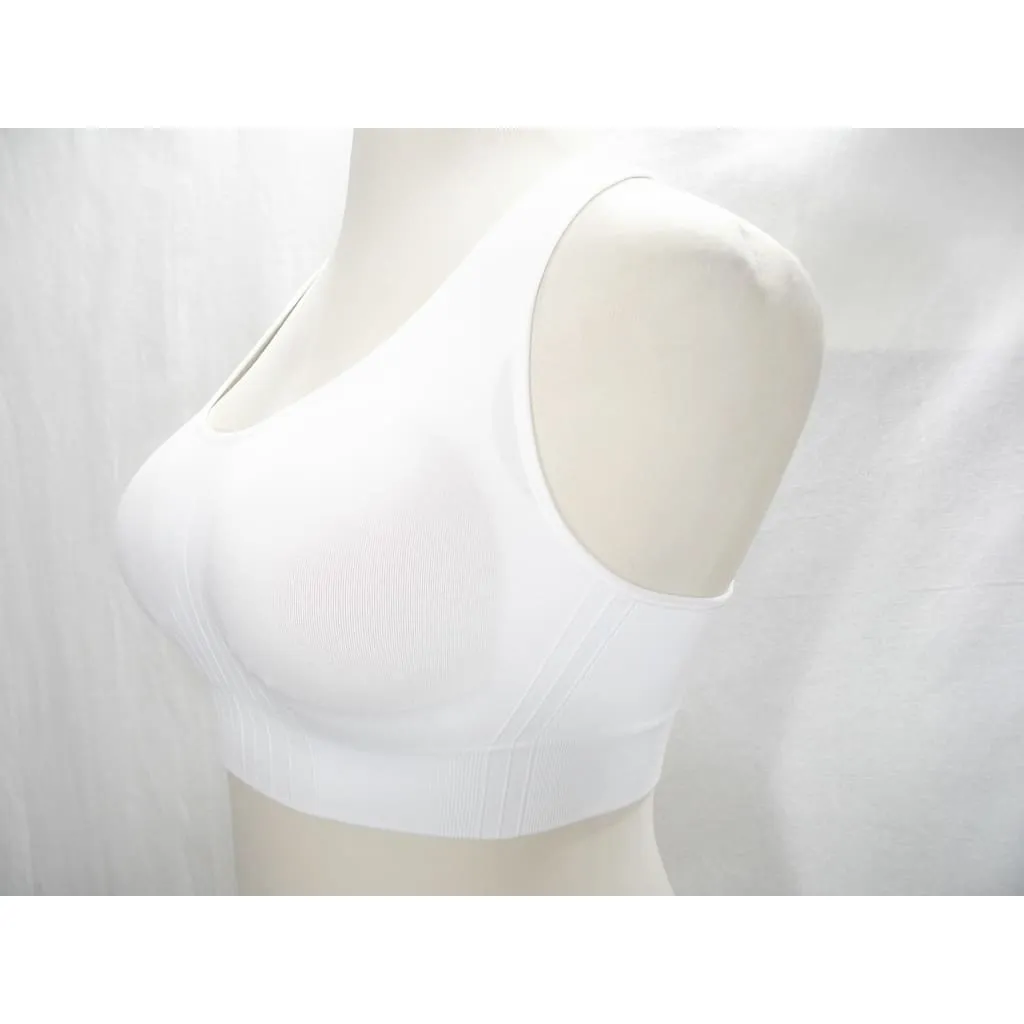 Champion N9169 9169 Wire Free Racerback Sports Bra Size XS X-SMALL White