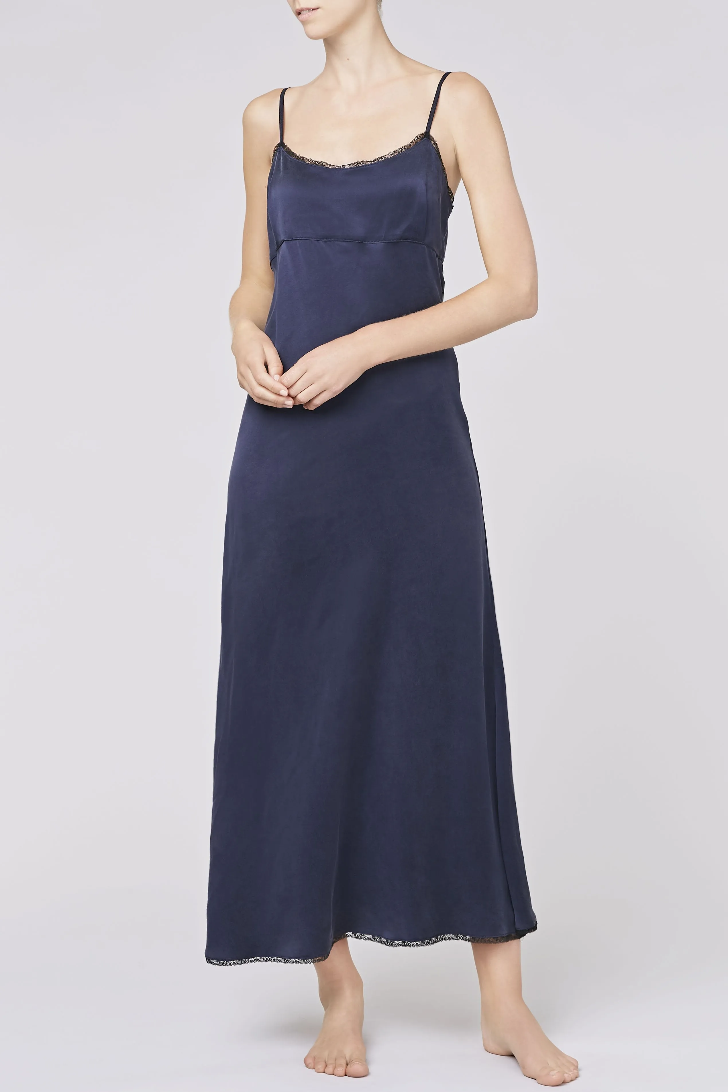 CHLOE SILK LONG SLIP DRESS - Archive