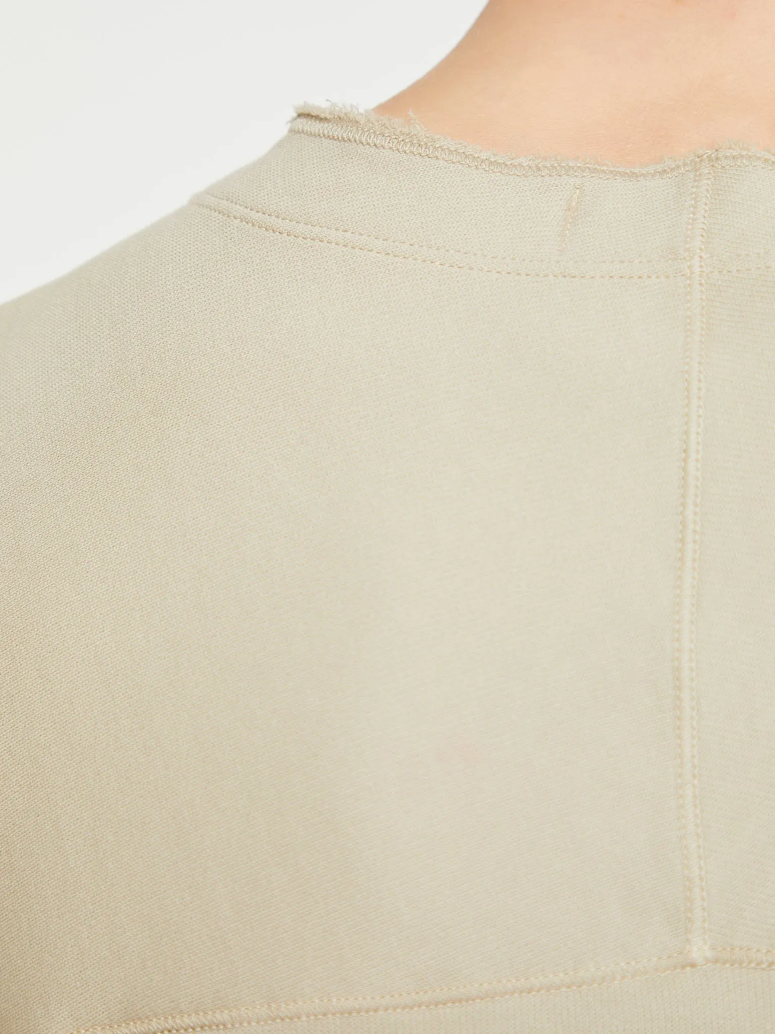 Compass Cotton Jersey Sweatshirt in Beige