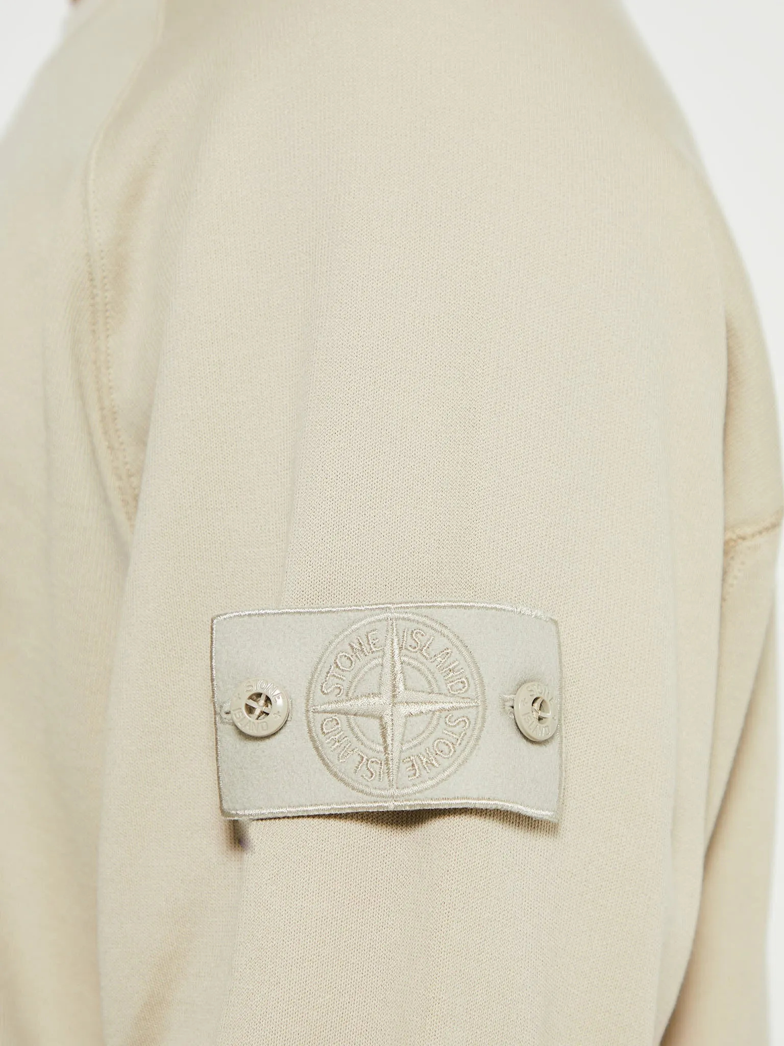 Compass Cotton Jersey Sweatshirt in Beige