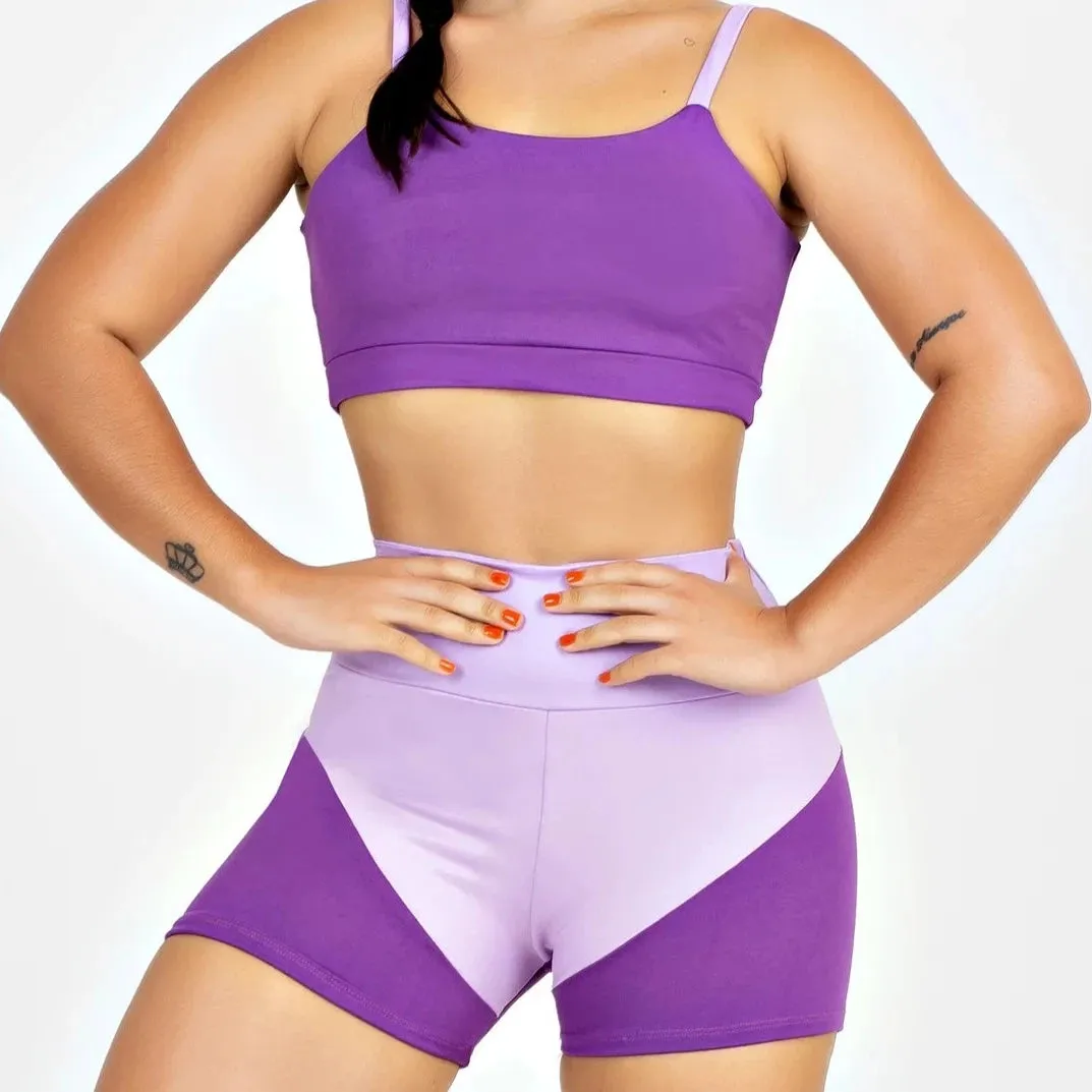 Conjunto Fitness Feminino Summer One - Cropped E Shorts Legging