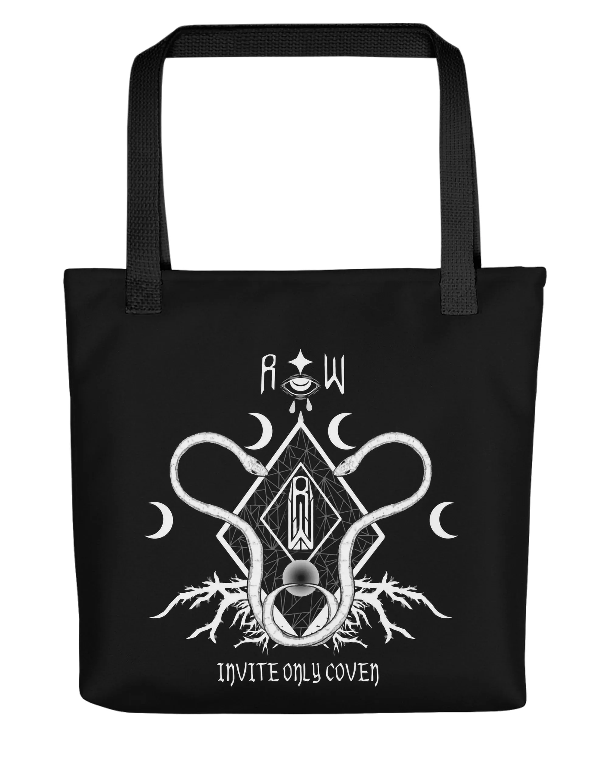 Coven Tote Bag - Vegan Bag for Women Large Foldable Bag Work Gym Travel Shopping Grocery Goth Accessories