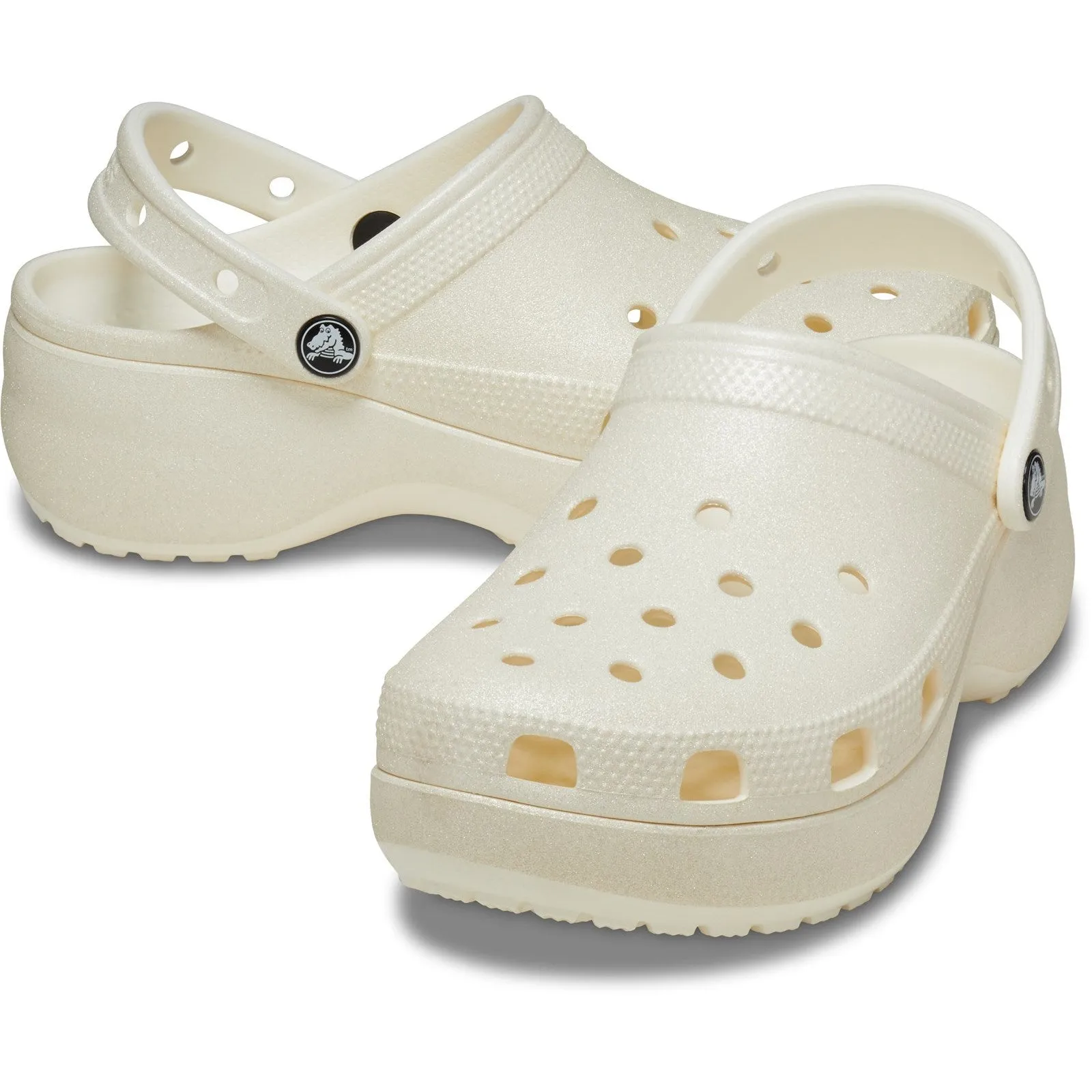 Crocs Classic Platform Glitter Clogs