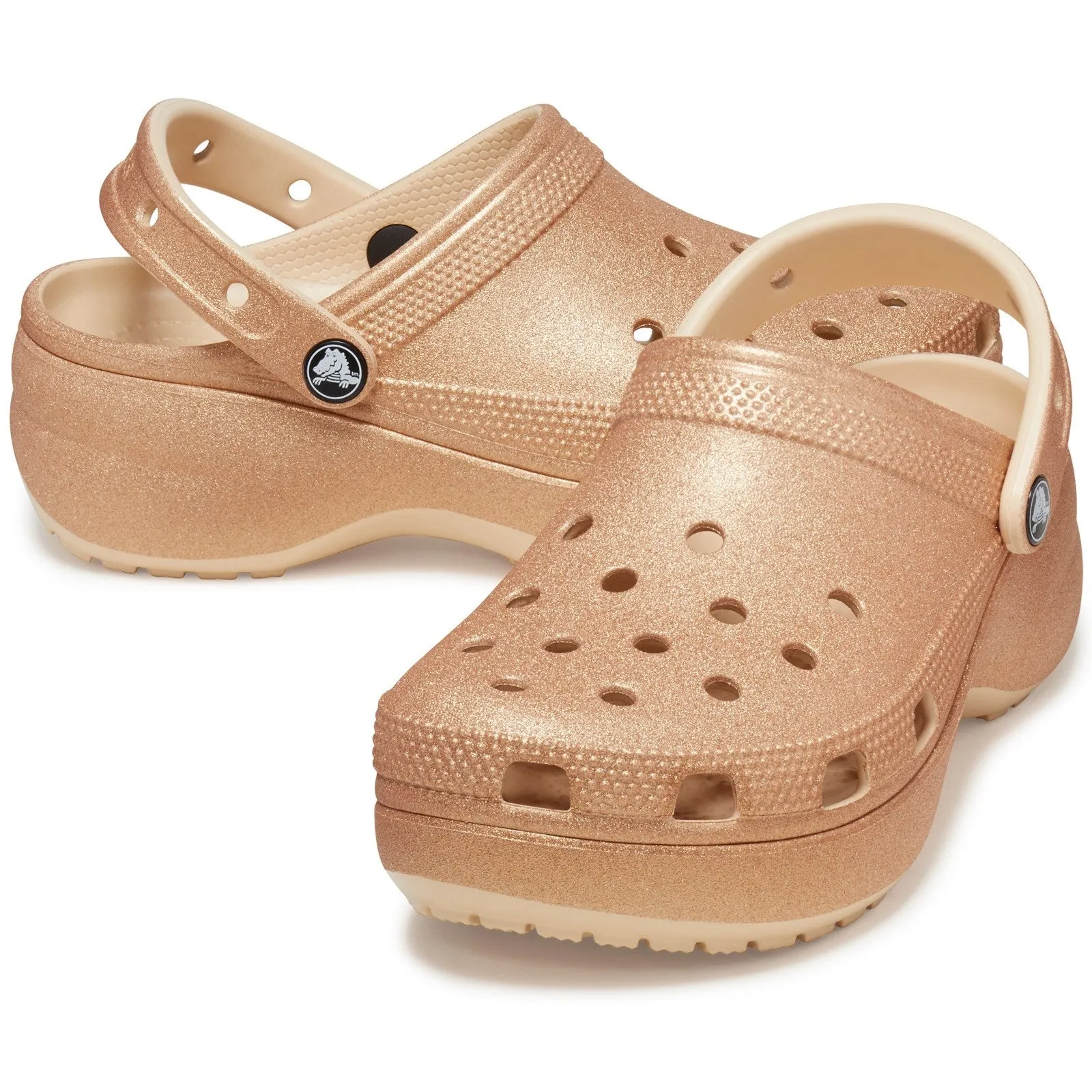 Crocs Classic Platform Glitter Clogs