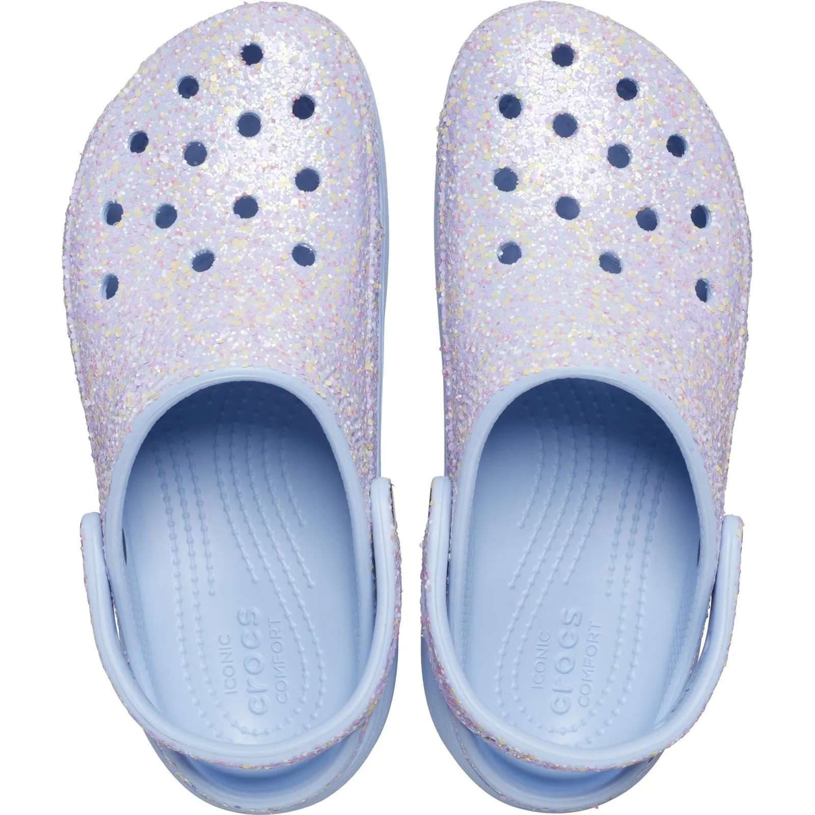 Crocs Classic Platform Glitter Clogs