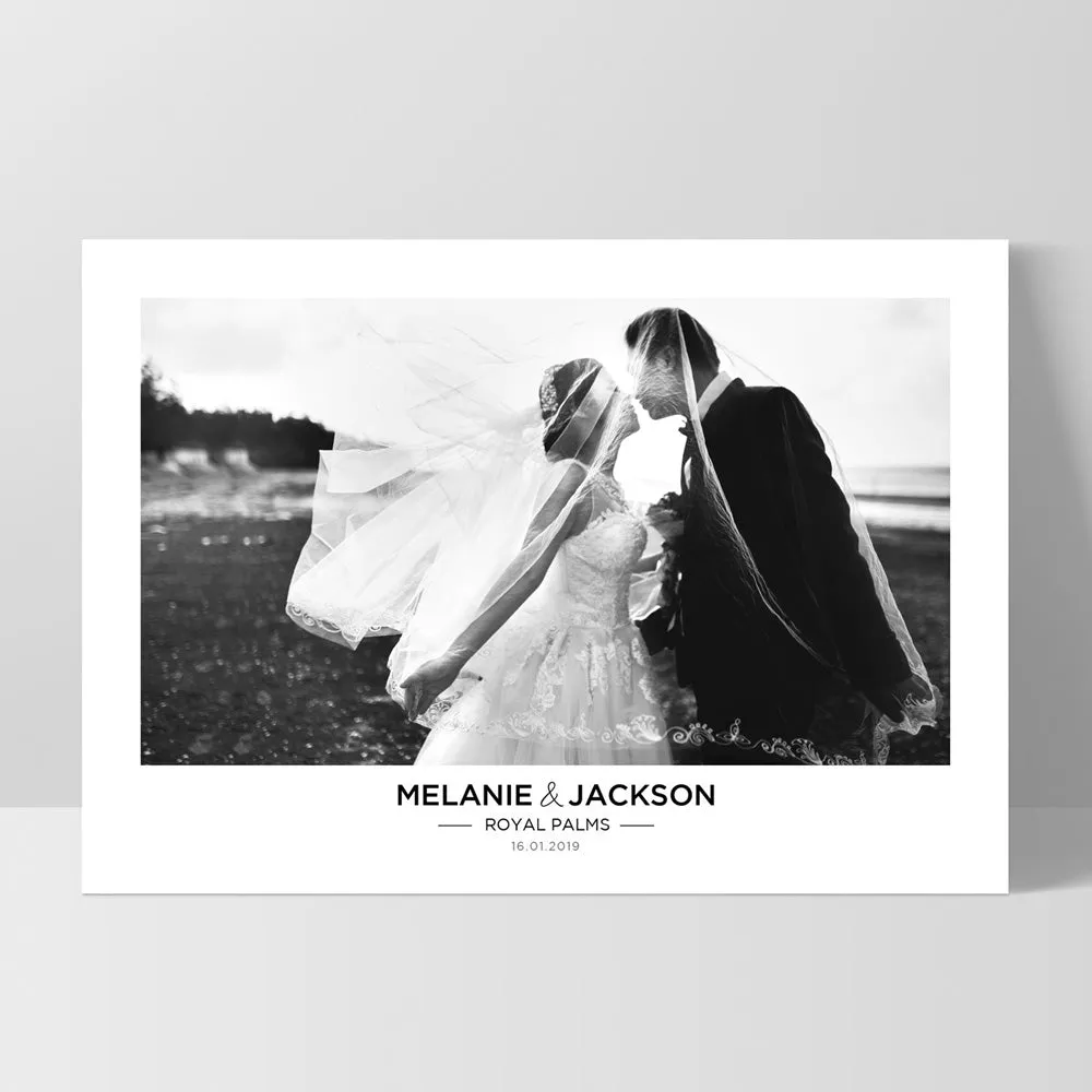 Custom Wedding Photo Design Landscape - Art Print