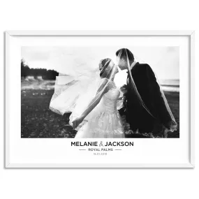 Custom Wedding Photo Design Landscape - Art Print