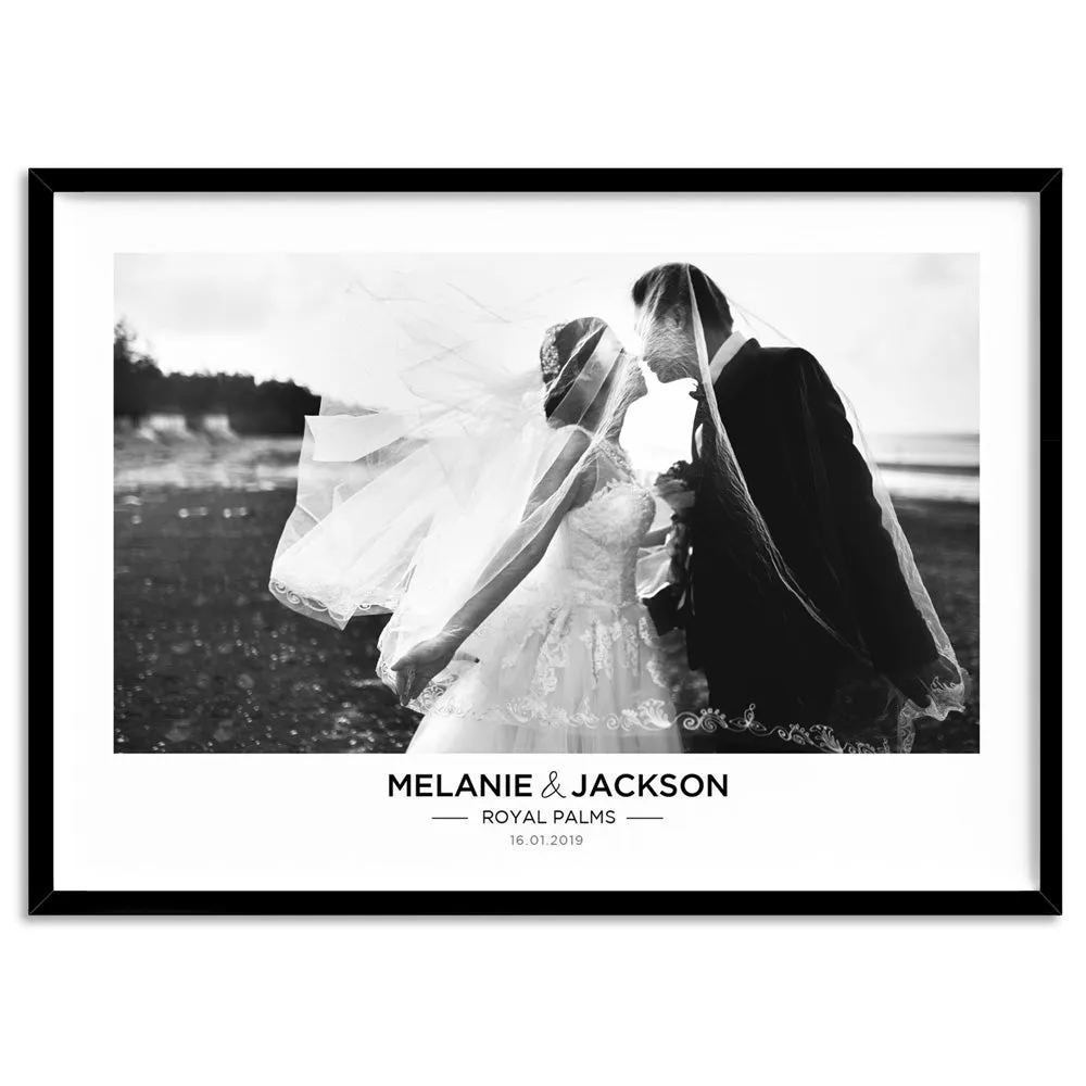 Custom Wedding Photo Design Landscape - Art Print