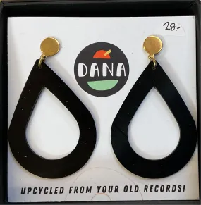 Dana Jewellery  teardrop Black Earrings