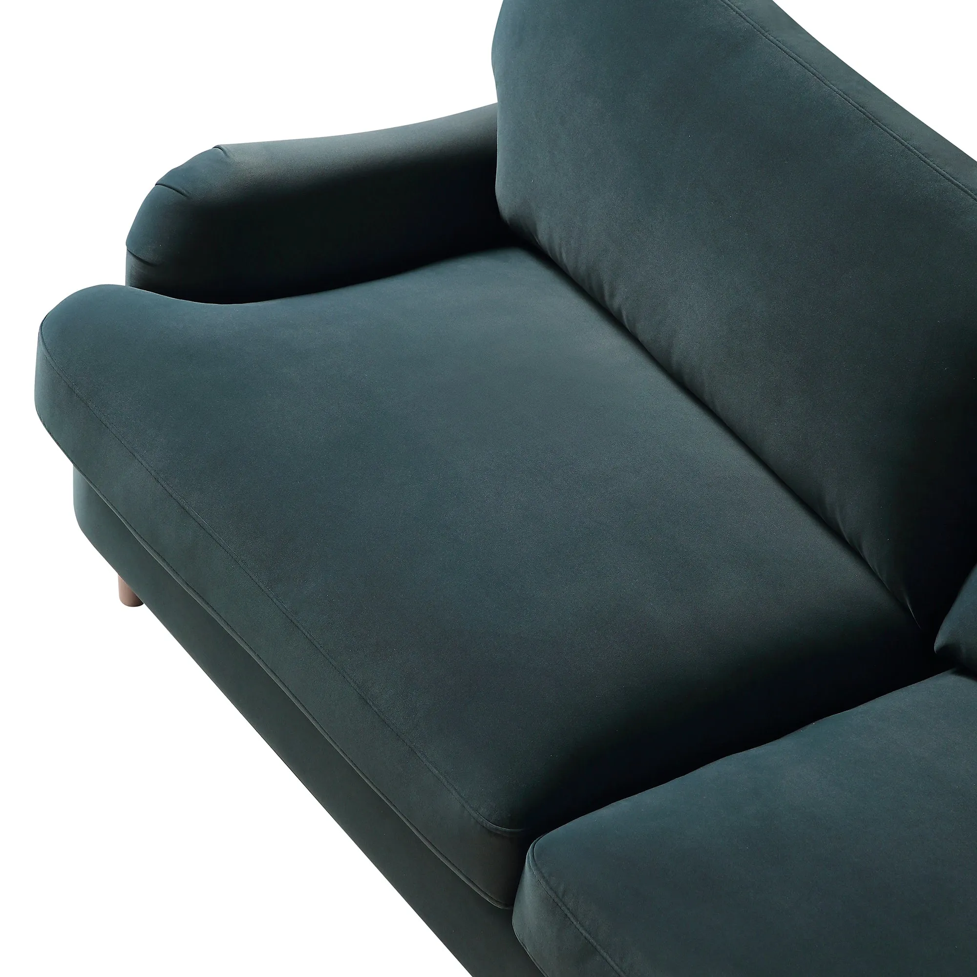 Daphnis Aegean Blue Velvet Sofa, 3-Seater