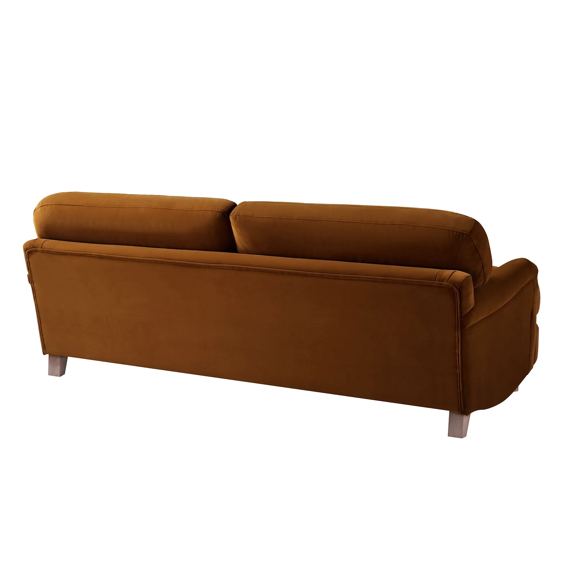 Daphnis Cinnamon Velvet Sofa, 3-Seater