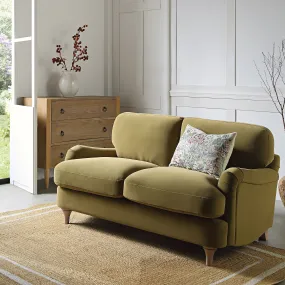 Daphnis Fudge Velvet Sofa, 2-Seater