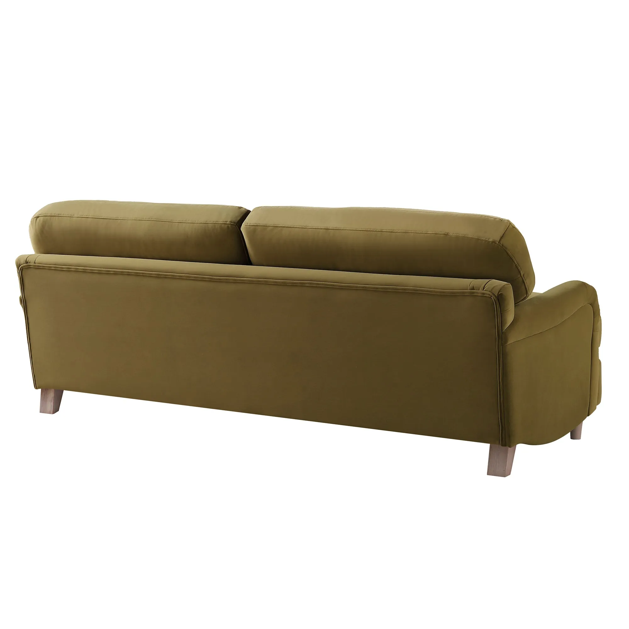 Daphnis Fudge Velvet Sofa, 3-Seater