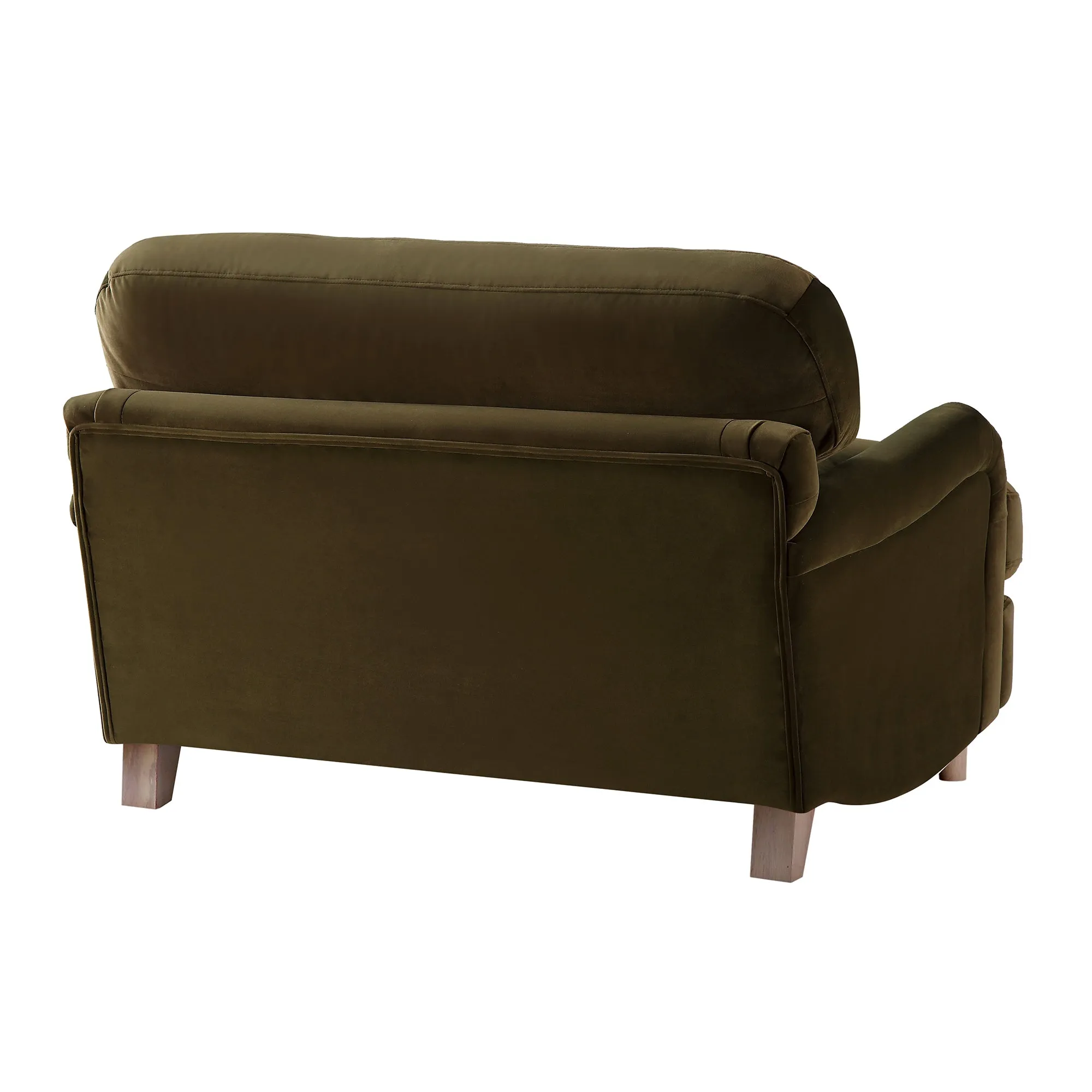 Daphnis Seaweed Velvet Sofa, Loveseat