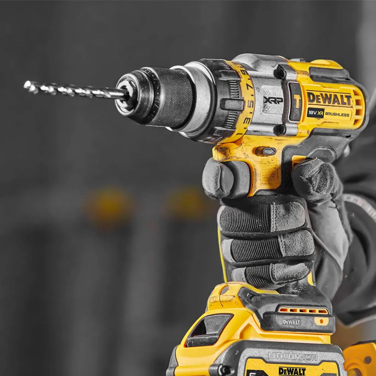 DeWalt DCK2052H2T-GB 18V XR Brushless Combi Drill   Impact Driver with 2 x 5.0Ah Powerstack Battery Charger & Case