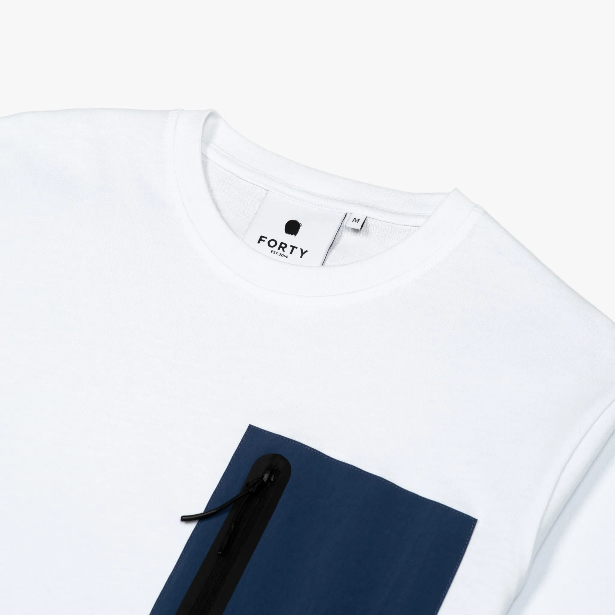 Doyle Pocket Tee (White/Parisian Blue/Black)