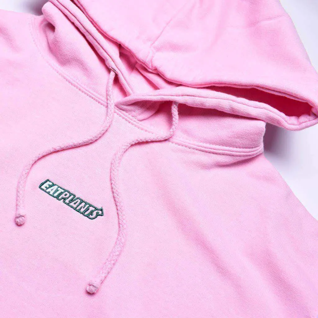 Eat Plants Hoodie - Bubblegum Pink