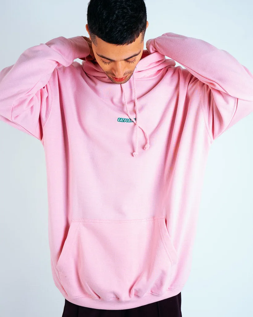 Eat Plants Hoodie - Bubblegum Pink