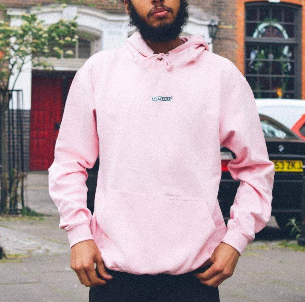 Eat Plants Hoodie - Bubblegum Pink