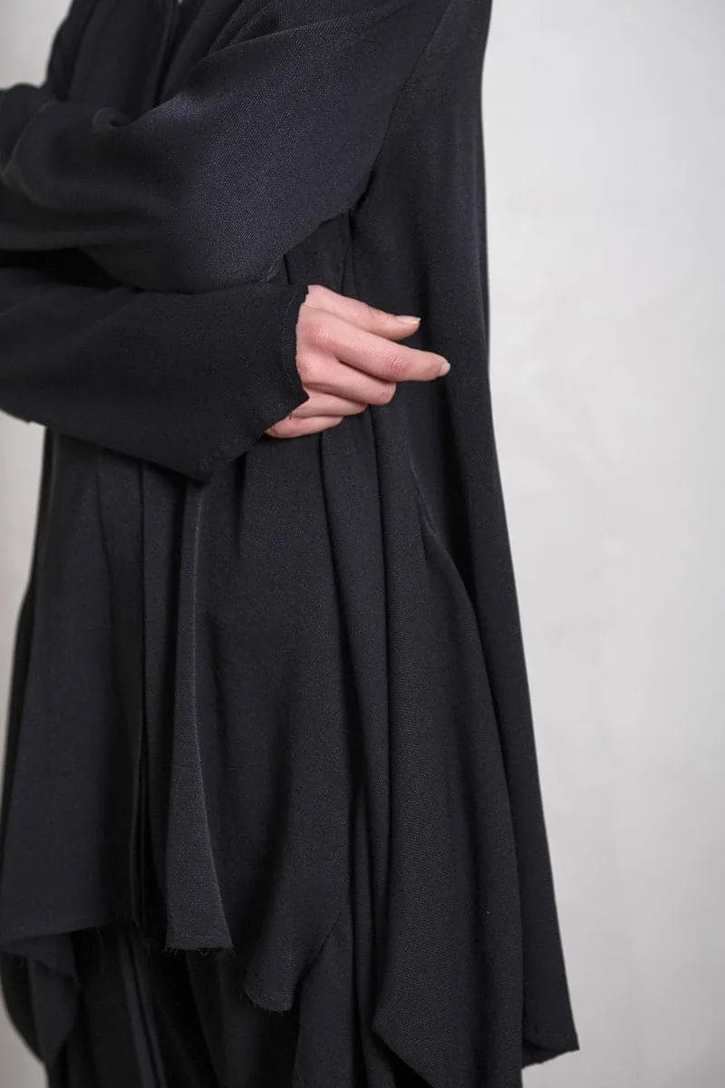 eigensinnig wien | Dante | Extravagante, ausgefallene Jacke für Damen in Schwarz