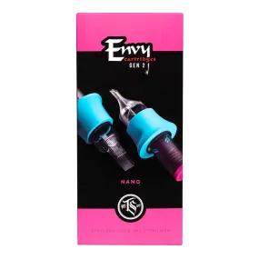 Envy Gen 2 - Nano PMU Round Liner Tattoo Cartridges (10pk)