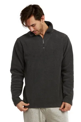 ET TU MEN'S POLAR FLEECE QUARTER PULLOVER (PF1000E_CH-GR)