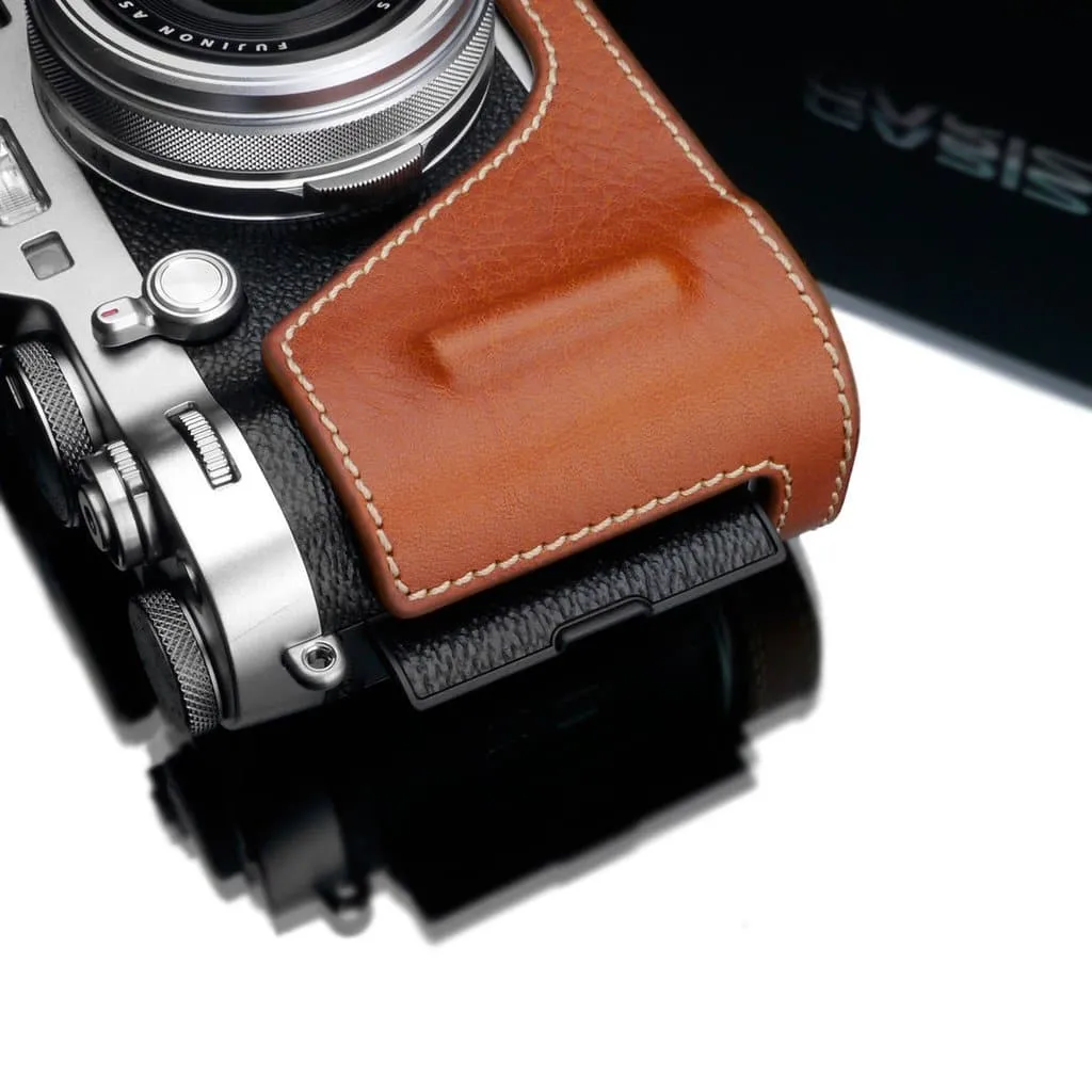 Gariz HG-X100FCM Camel Leather Camera Half Case for Fujifilm Fuji X100F